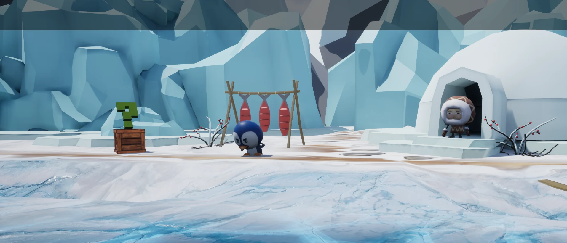 Pengo Royale’s snowy cartoon village